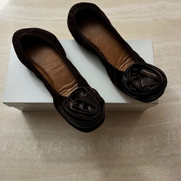 Suede Dark Brown Napa Givenchy Women's Flats Size 37 BB1181 Consignment item - Picture 5 of 5